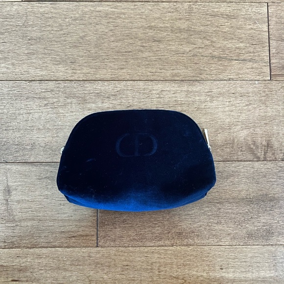 Dior Handbags - 💙BLUE VELVET DIOR MAKEUP BAG💙